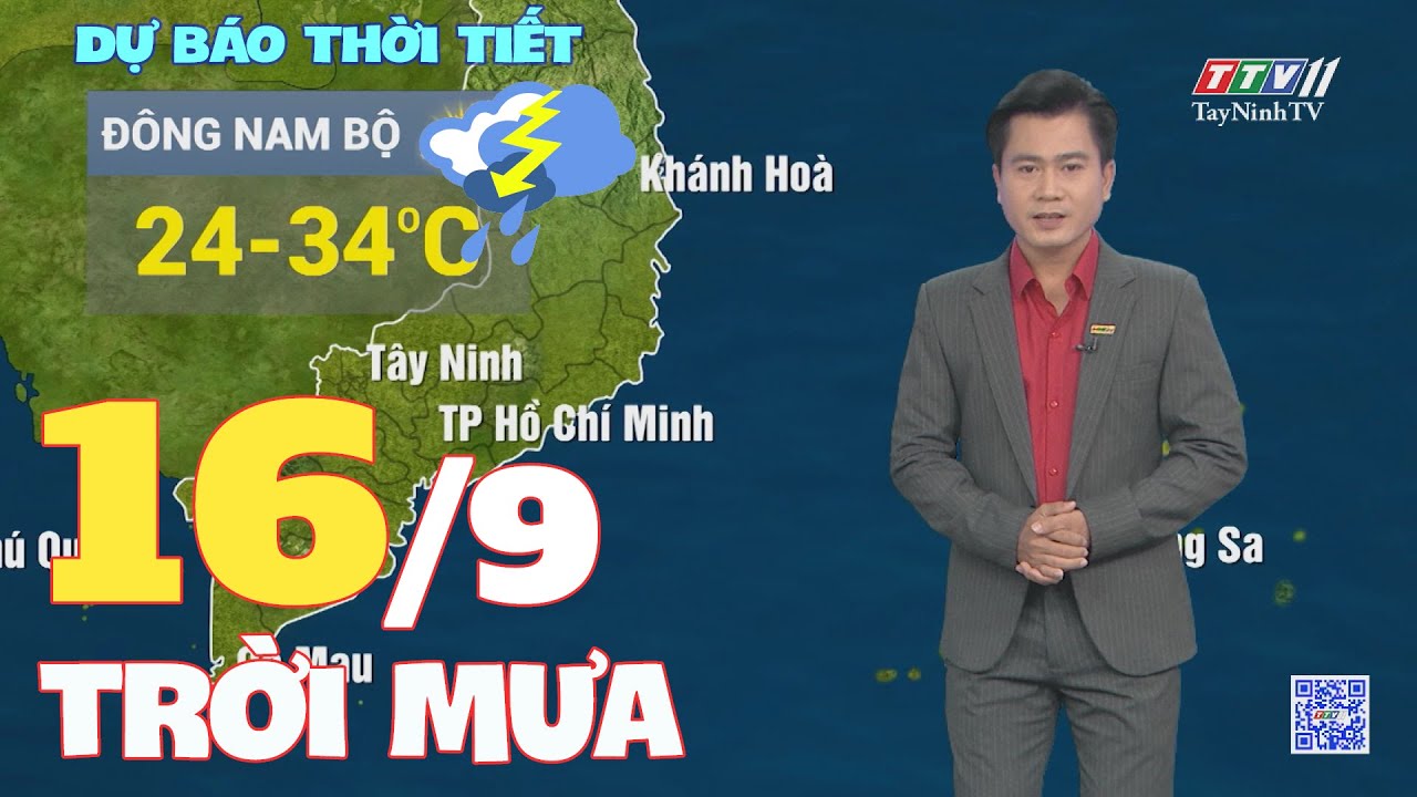 Bản tin thời tiết 16-9-2024 | TayNinhTVENT